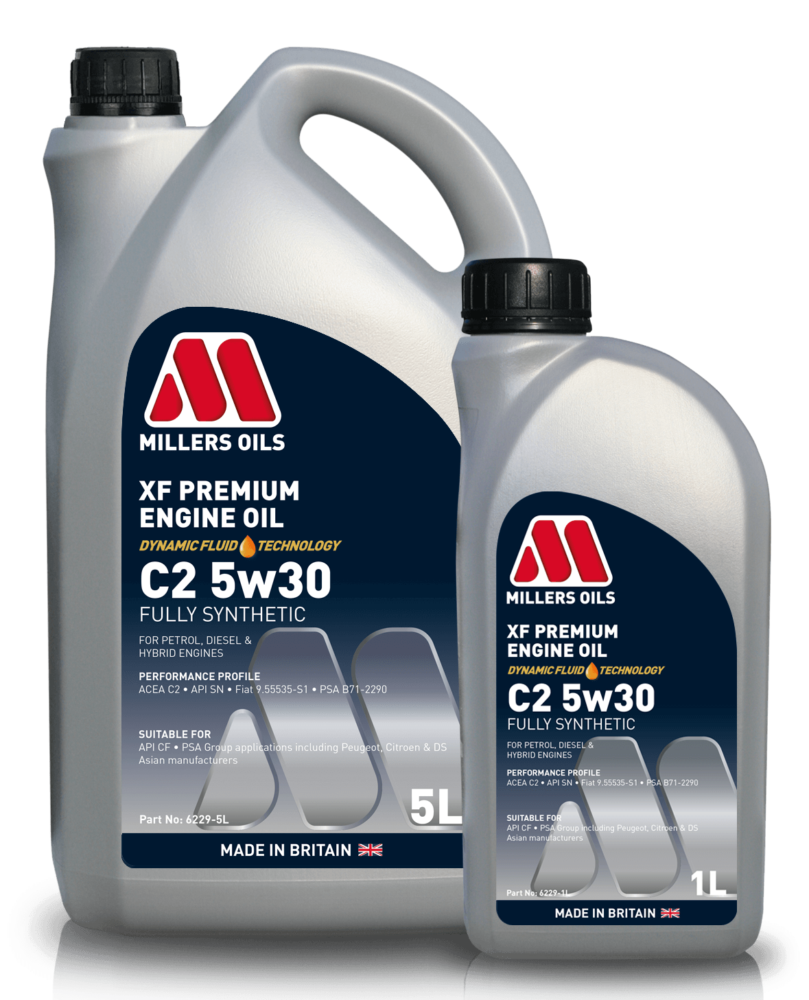 Millers Oils 6229 XF Premium C2 5w30 Fully Synthetic Engine Oil
