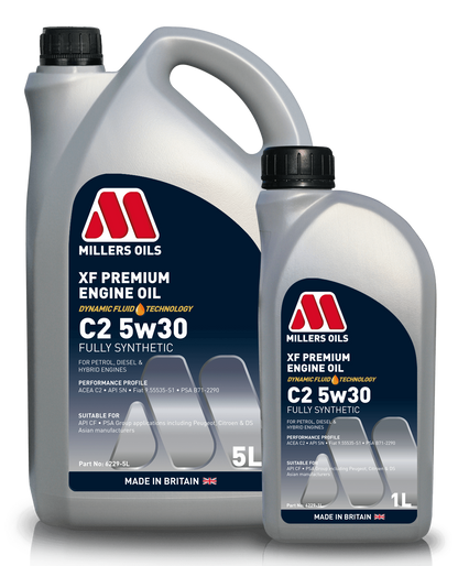 Millers Oils 6229 XF Premium C2 5w30 Fully Synthetic Engine Oil