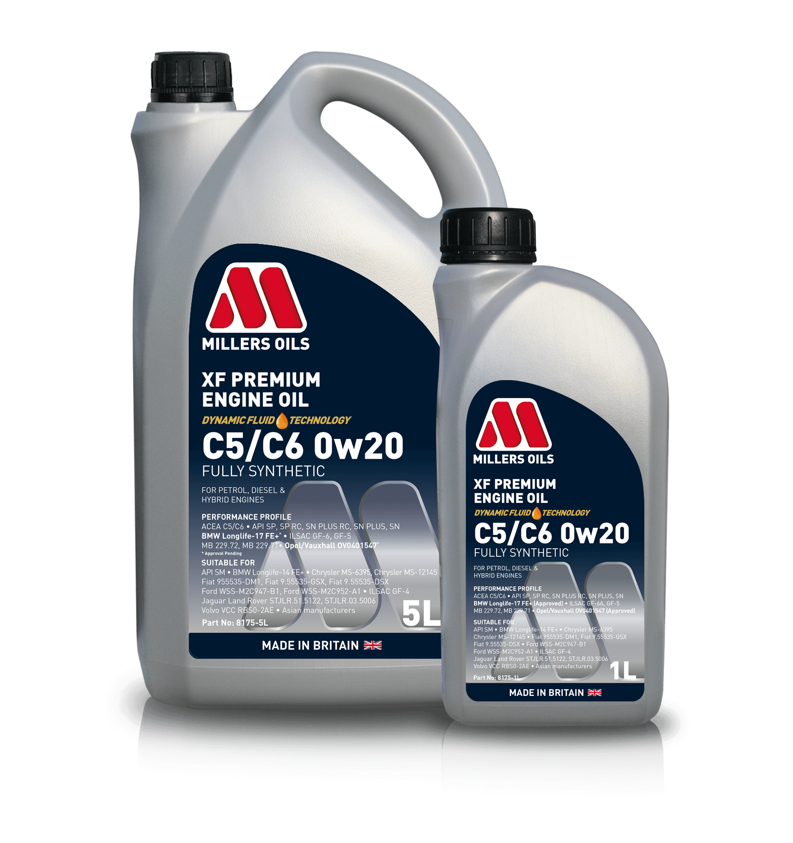 Millers Oils 8175 XF Premium C5/C6 0w20 Fully Synthetic Engine Oil