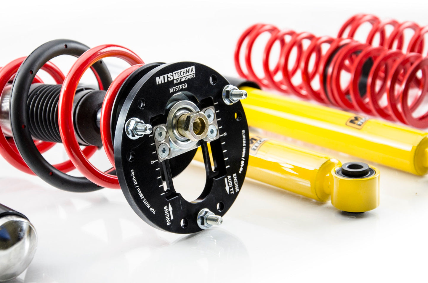 MTS Technik XMTSGWVW92 STREET COILOVER KIT W/ CAMBER ADJUST TOP MOUNTS (INOX) FOR AUDI A3 CONVERTIBLE (8P)