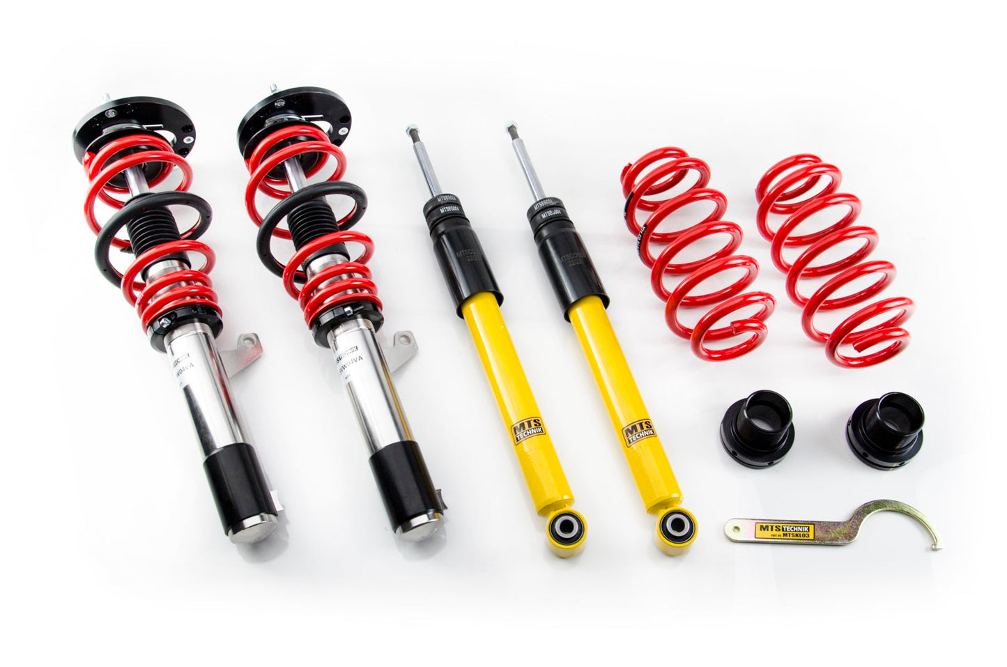 MTS Technik XMTSGWVW92 STREET COILOVER KIT W/ CAMBER ADJUST TOP MOUNTS (INOX) FOR AUDI A3 CONVERTIBLE (8P)
