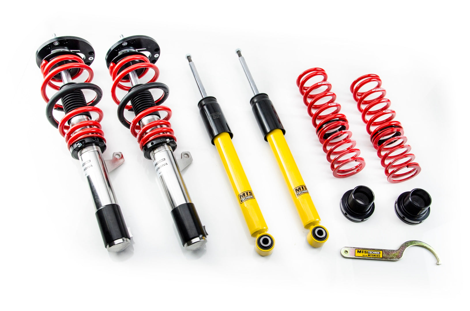 MTS Technik XMTSGWVW94-S STANCE COILOVER KIT W/ CAMBER ADJUST TOP MOUNTS (INOX) FOR VOLKSWAGEN SCIROCCO III (137/138)
