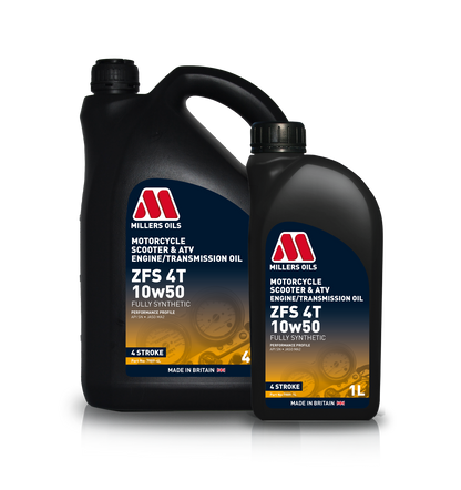 Millers Oils 7989 ZFS 4T 10w50 Fully Synthetic Engine/Transmission Oil