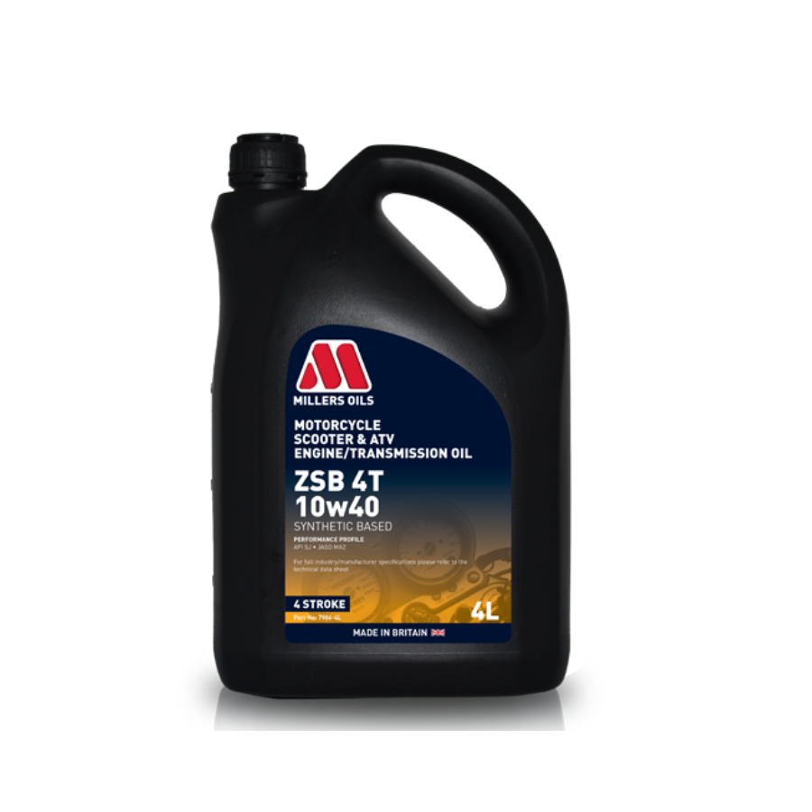 Millers Oils 7986 ZSB 4T 10w40 Semi Synthetic Engine/Transmission Oil (Previously ZSS 10w40)