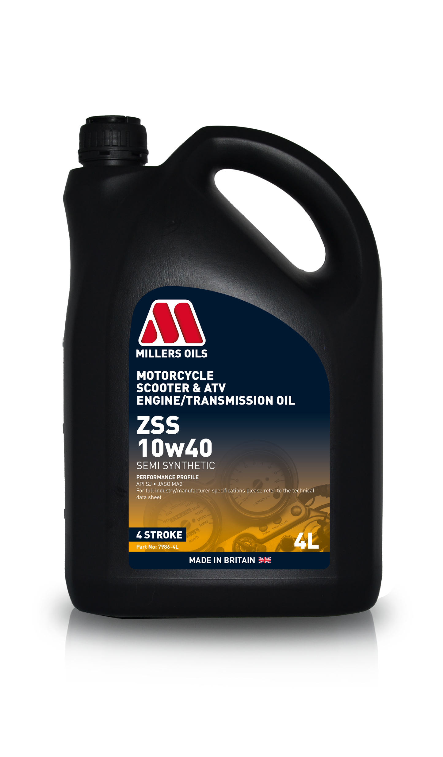 Millers Oils 7986 ZSS 10w40 Semi Synthetic Engine/Transmission Oil