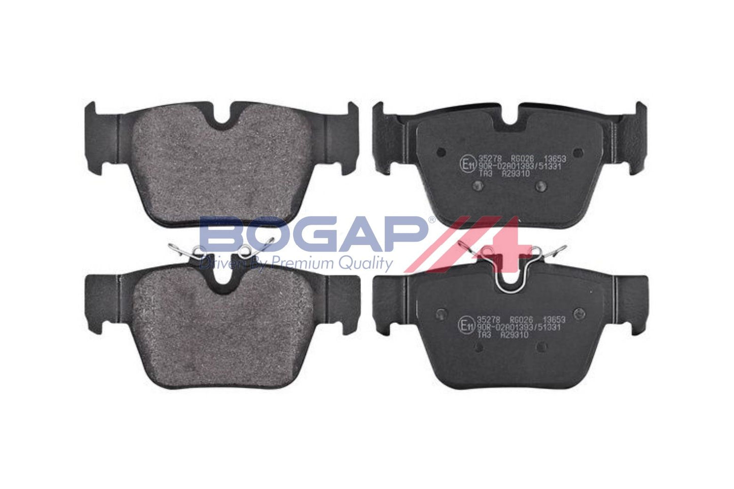 BOGAP B8210237 Brake Pad Set, Disc Brake | ML Performance Car Parts