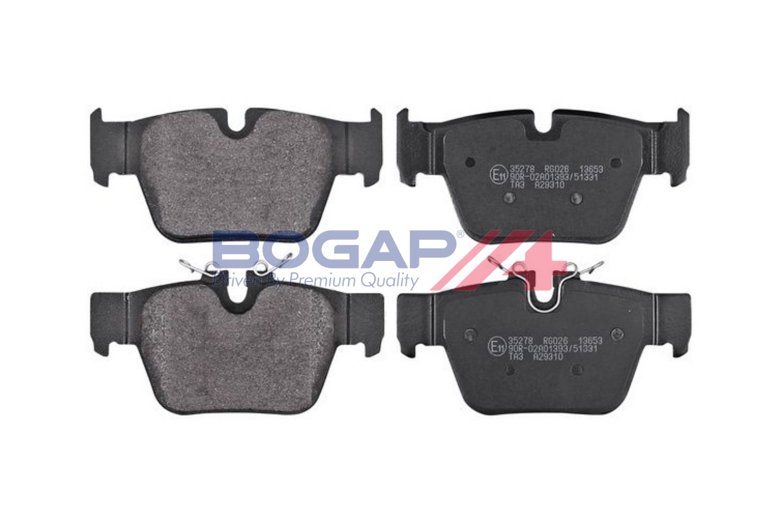 BOGAP B8210237 Brake Pad Set, Disc Brake | ML Performance Car Parts