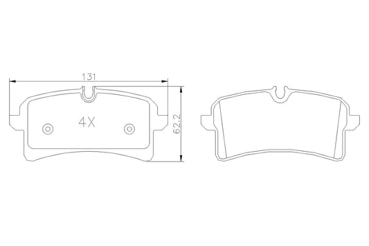 BOGAP A8210259 Brake Pad Set, Disc Brake | ML Performance Car Parts
