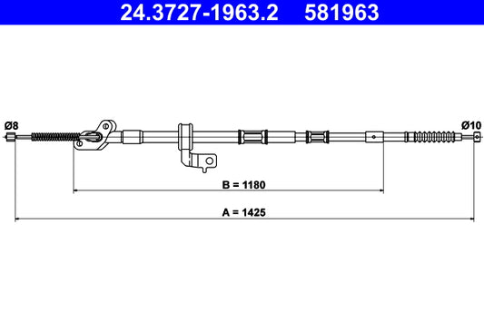 BOSCH 1987482040 Parking Brake Cable Pull