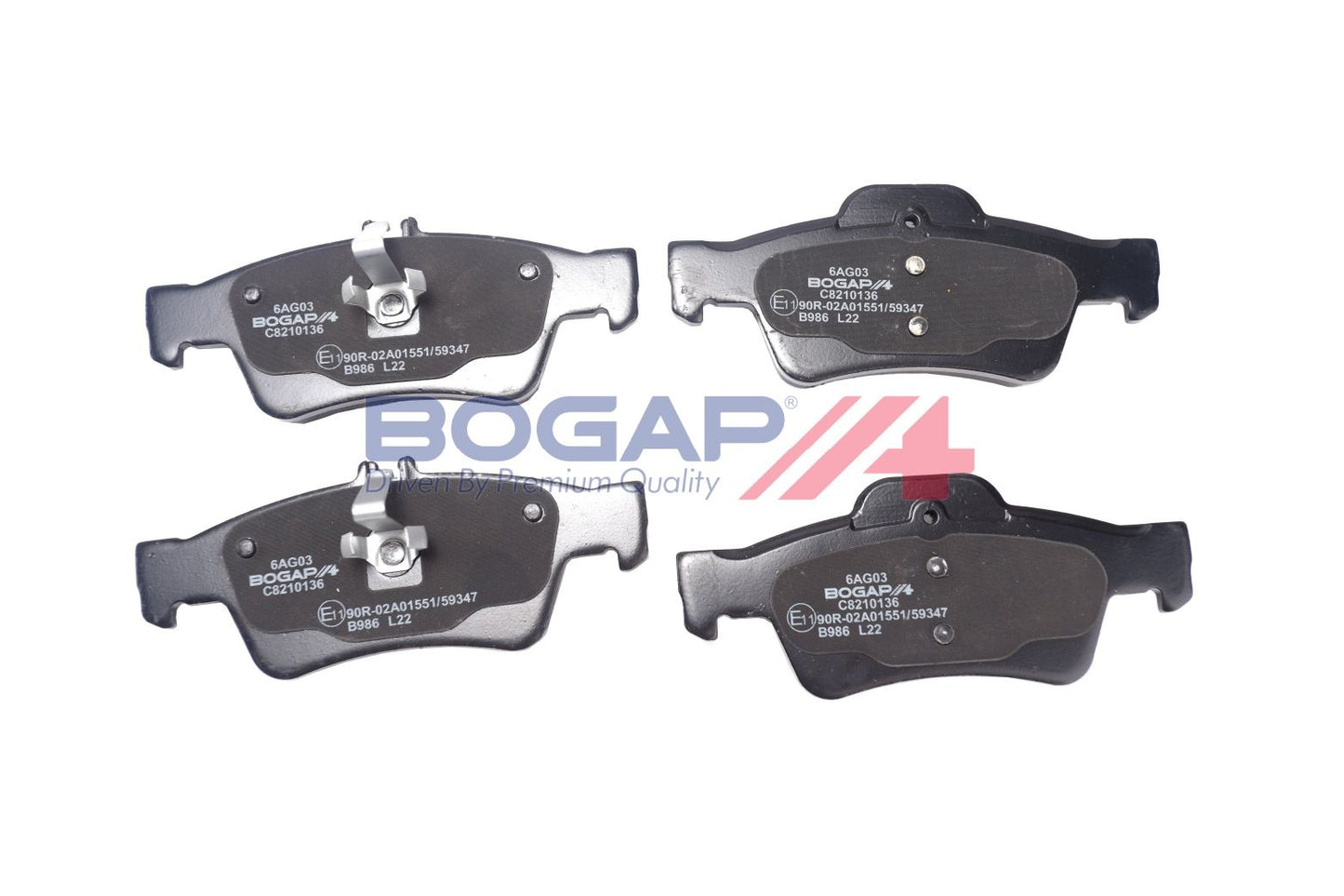 BOGAP C8210136 Brake Pad Set, Disc Brake | ML Performance Car Parts