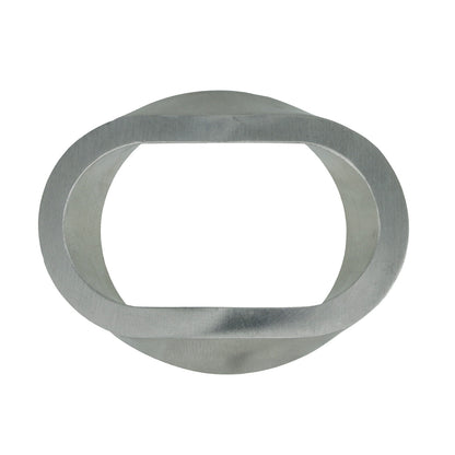 Turbozentrum 289246 Adapter oval to round for manifold construction V4A 1.4541