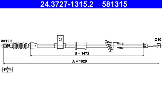 BOSCH 1987482421 Parking Brake Cable Pull