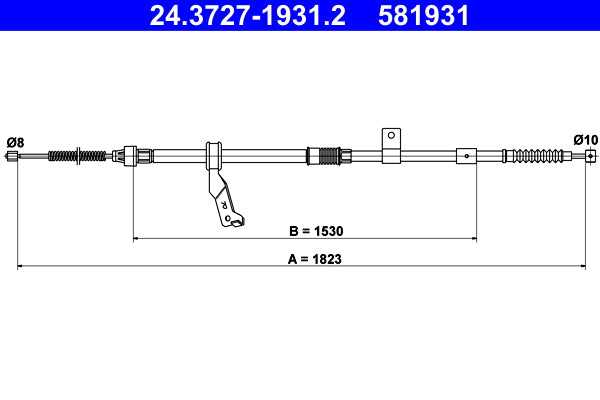 BOSCH 1987482234 Parking Brake Cable Pull