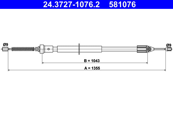 BOSCH 1987482172 Parking Brake Cable Pull