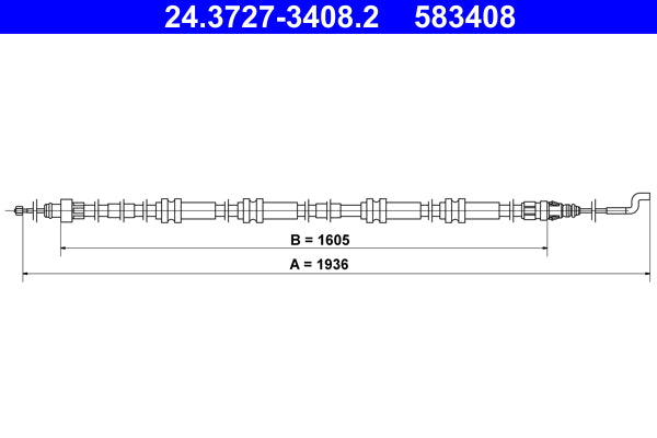 BOSCH 1987482387 Parking Brake Cable Pull