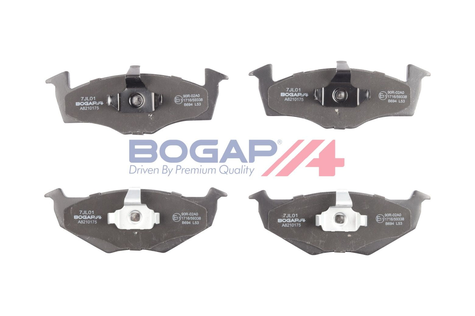 BOGAP A8210175 Brake Pad Set, Disc Brake | ML Performance Car Parts