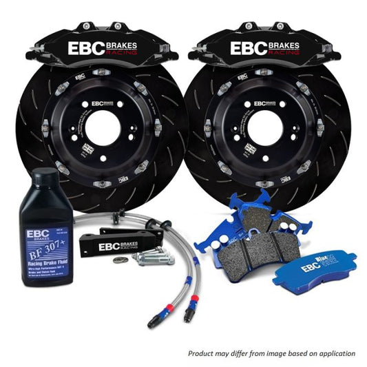 EBC BBK045BLK1 Big Brake Kit Front 355x32mm Curved Slotted Apollo6 Black