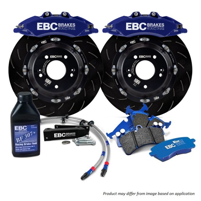 EBC BBK034BLU1 Big Brake Kit Front 355x32mm Curved Slotted Apollo6 Blue