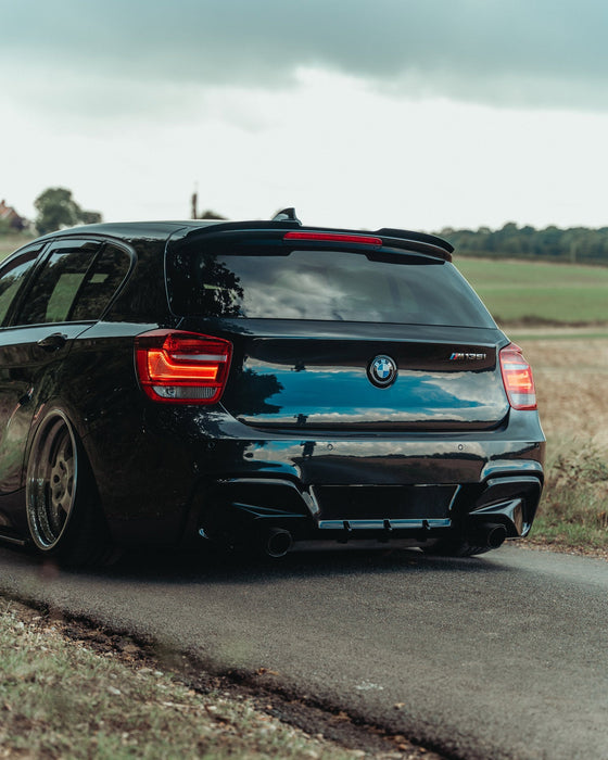 Zaero ZA-F2X-PRE-LCI-DF BMW 1 SERIES & M135I PRE-LCI F20 F21 EVO-1 GLOSS BLACK REAR DIFFUSER