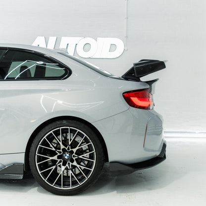 Adro A14A30-1501 BMW 2 SERIES F22 & M2 F87 PRE-PREG CARBON FIBRE SWAN NECK AT-R1 REAR WING (2014-2021)