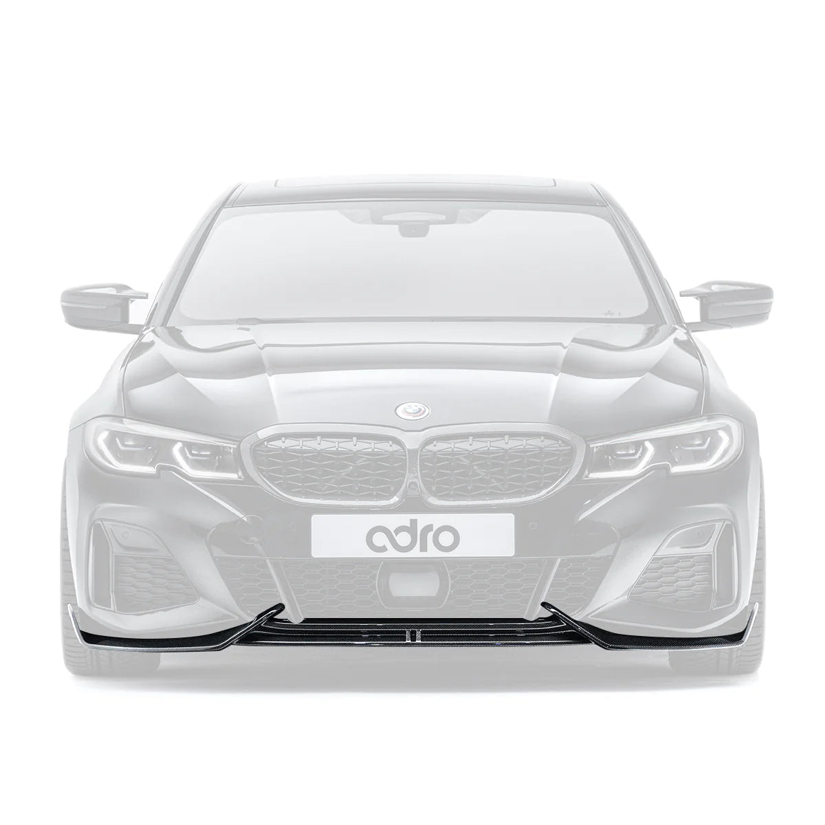 Adro A14A60-1201 BMW 3 SERIES M340I G20 G21 (PRE-LCI) CARBON FIBRE FRONT SPLITTER (2018-2022)