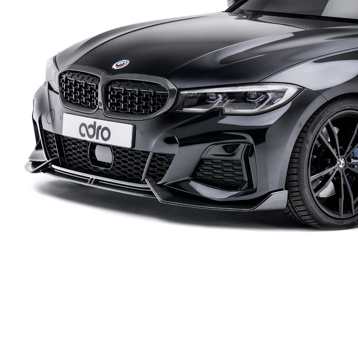 Adro A14A60-1201 BMW 3 SERIES M340I G20 G21 (PRE-LCI) CARBON FIBRE FRONT SPLITTER (2018-2022)