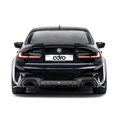 Adro A14A60-1301 BMW 3 SERIES M340I G20 (PRE-LCI) CARBON FIBRE REAR DIFFUSER (2018-2022)