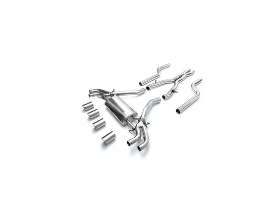 Valvetronic Exhaust System BMW G06 X6M with Chrome Silver Tips | ML Performance Car Parts