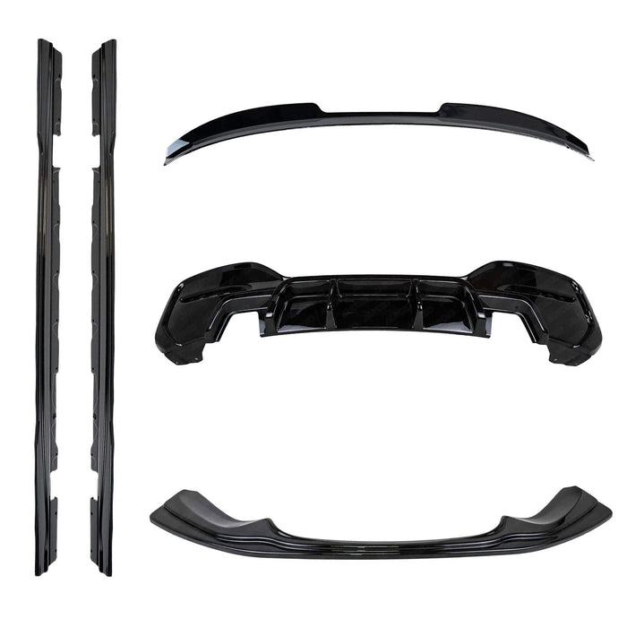 Zaero ZA-F2X-LCI-BK BMW M135I & M140I LCI F20 F21 EVO-1 GLOSS BLACK BODY KIT