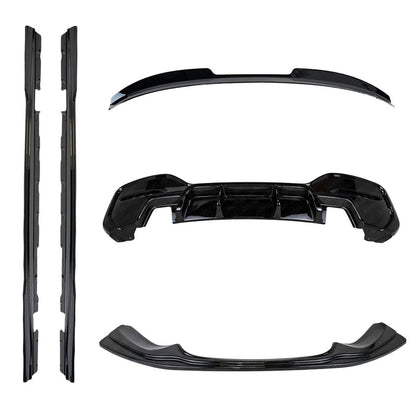 Zaero ZA-F2X-LCI-BK BMW M135I & M140I LCI F20 F21 EVO-1 GLOSS BLACK BODY KIT