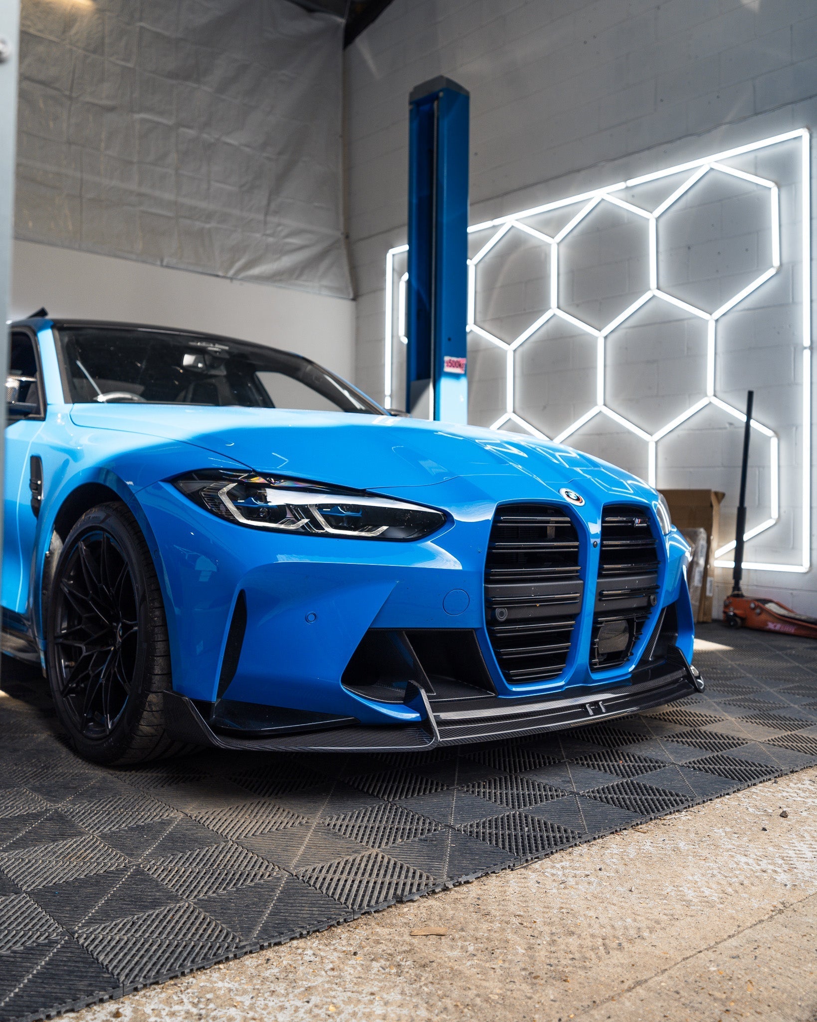 Adro A14A11-1202 BMW M3 G80 G81 & M4 G82 G83 DRY CARBON FIBRE FRONT SPLITTER (2021+)