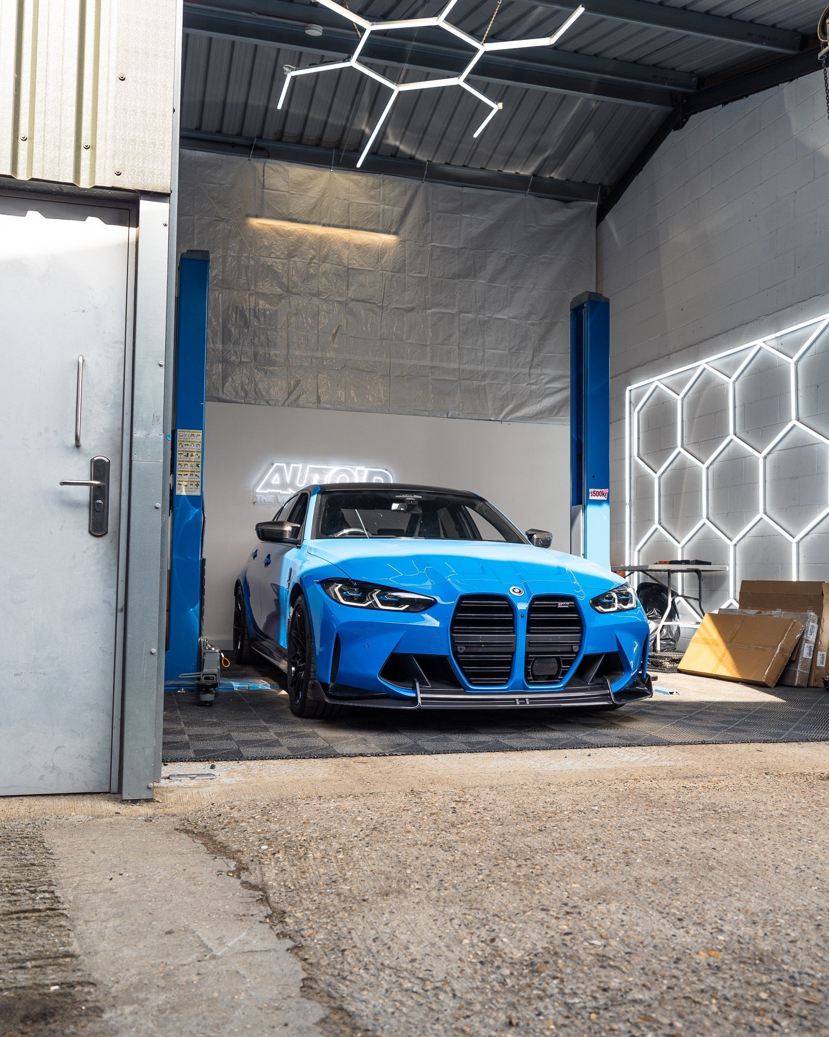 Adro A14A11-1202 BMW M3 G80 G81 & M4 G82 G83 DRY CARBON FIBRE FRONT SPLITTER (2021+)