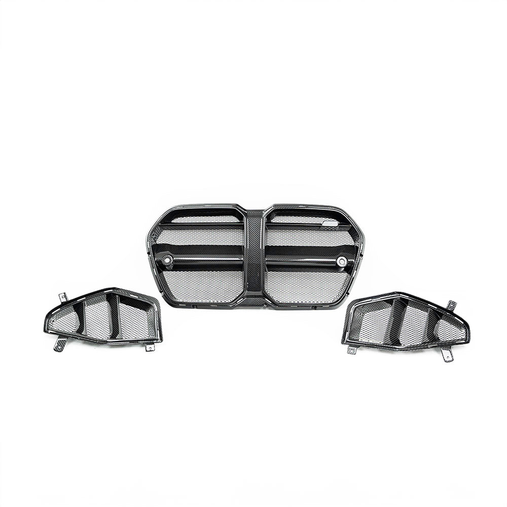Adro BMW M3 G80 & M4 G82 PRE-PREG CARBON FIBRE FRONT GRILLES & FRONT DUCTS (2021+)