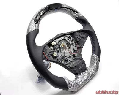 Vivid Racing VR-SW-37 BMW M5 | M6 E6x OEM Upgraded Steering Wheel Shift Light Tri-Color Stitching Silver Carbon