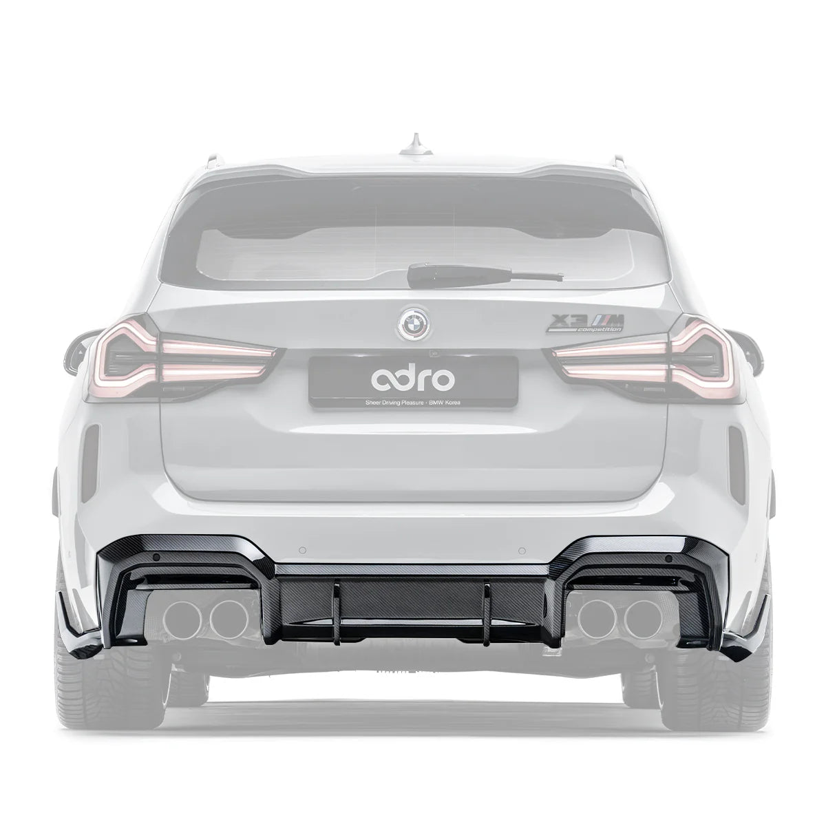 Adro A14AB10-1301 BMW X3M LCI F97 PRE-PREG CARBON FIBRE REAR DIFFUSER (2022+)