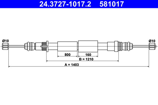 BOSCH 1987477694 Parking Brake Cable Pull