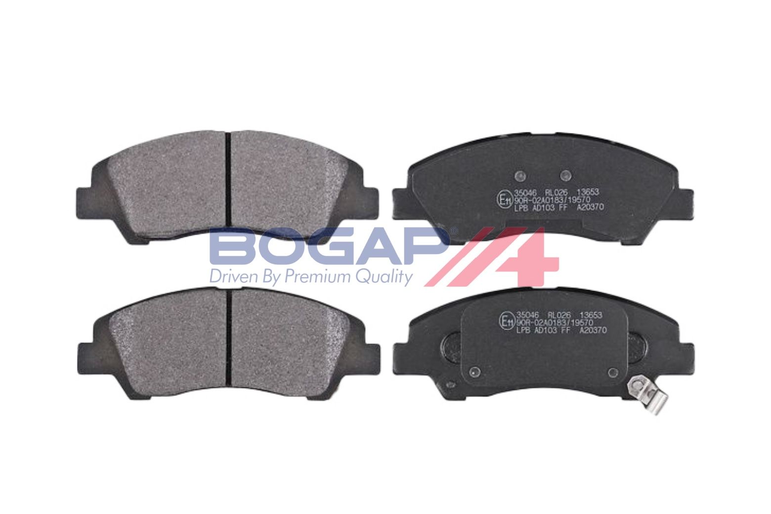 BOGAP Y8210250 Brake Pad Set, Disc Brake | ML Performance Car Parts
