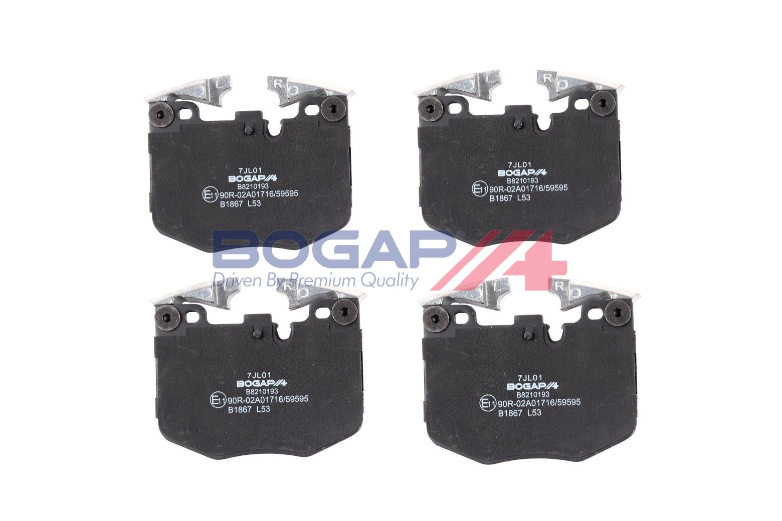BOGAP B8210193 Brake Pad Set, Disc Brake | ML Performance Car Parts