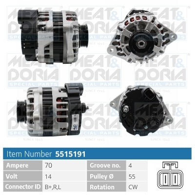 MEAT & DORIA MD5515191 Alternator