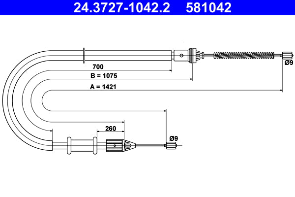 BOSCH 1987482315 Parking Brake Cable Pull