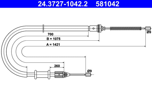 BOSCH 1987482315 Parking Brake Cable Pull