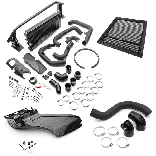 COBB SUB006FMICRED-BK FRONT MOUNT INTERCOOLER AND INTAKE PACKAGE (BLACK) FOR SUBARU WRX (VB) 2022-