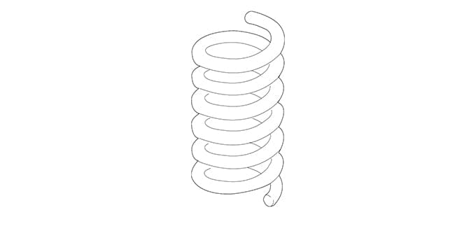 Genuine BMW 33537847710 Rear Coil Spring