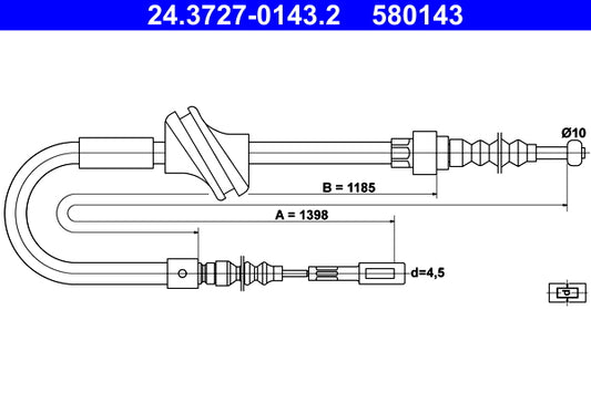 BOSCH 1987482634 Parking Brake Cable Pull