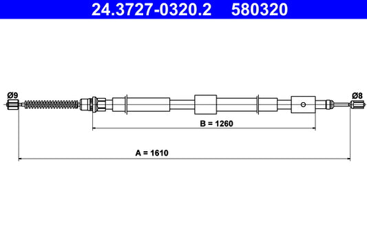 BOSCH 1987477978 Parking Brake Cable Pull