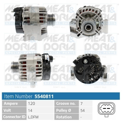 MEAT & DORIA MD5540811 Alternator