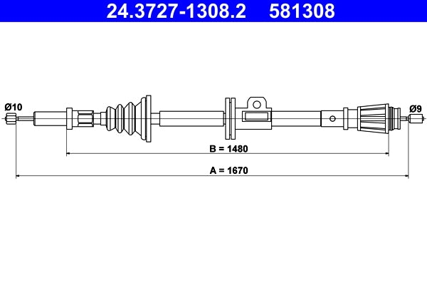 BOSCH 1987482001 Parking Brake Cable Pull