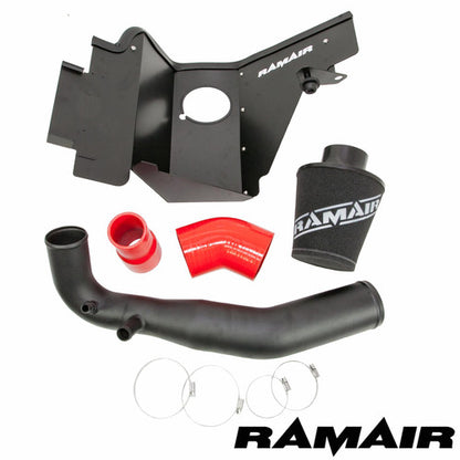 Ramair JSK-126-RD Performance Foam Induction Kit for 2.3 Ecoboost Ford Mustang - Red Hose