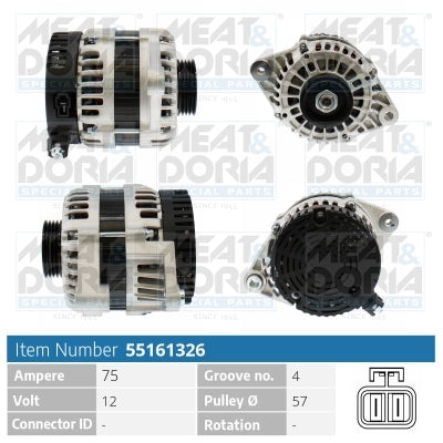MEAT & DORIA MD55161326 Alternator