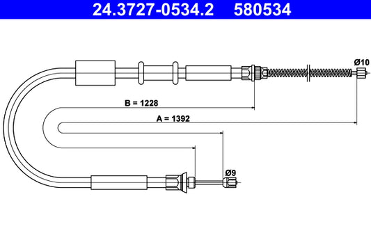 BOSCH 1987477851 Parking Brake Cable Pull
